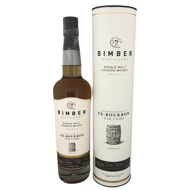 Bimber - Single Malt London Whisky - Ex-Bourbon Oak Cask Batch no 02/2020 Oct. 2020 52,2%