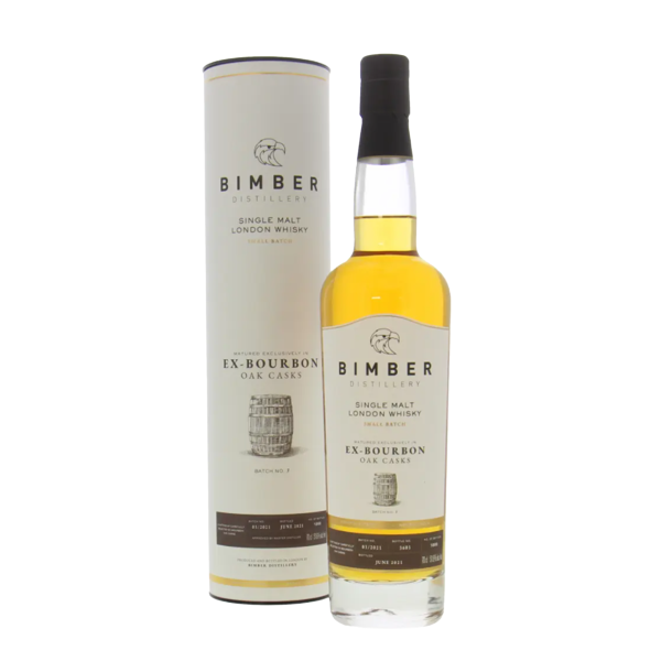 Bimber - Single Malt London Whisky - Ex-Bourbon Oak Cask Batch no 03/2021